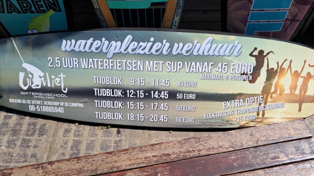 Waterplezier bij Uitvliet – Waterfietsen met SUP